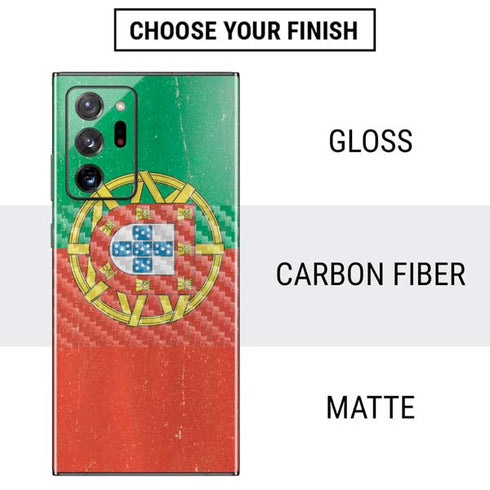 Portugal Flag Distressed Galaxy Note20 Ultra 5G Skin