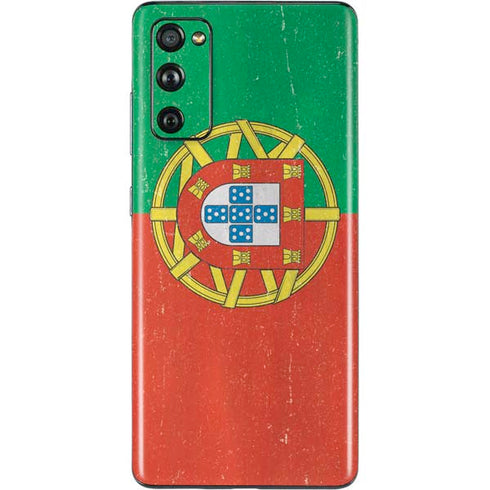 Portugal Flag Distressed Galaxy S20 Fan Edition Skin