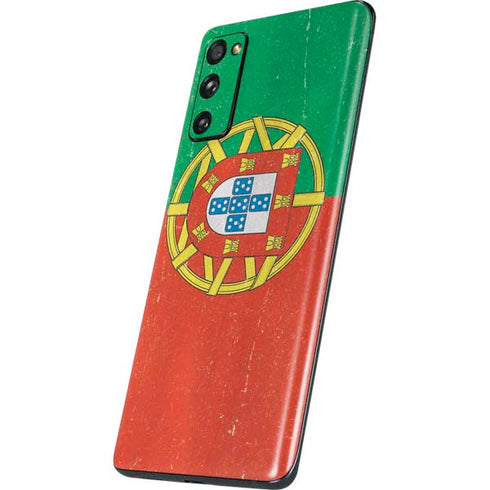 Portugal Flag Distressed Galaxy S20 Fan Edition Skin