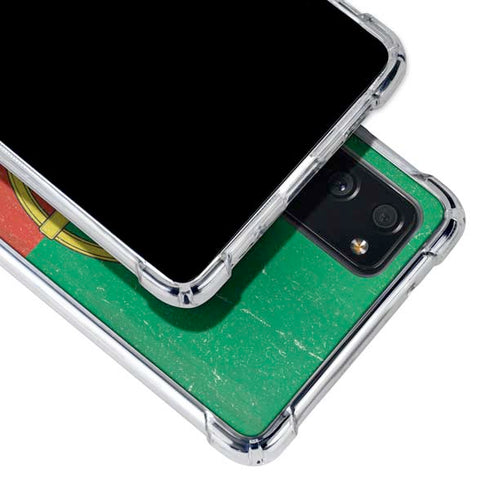 Portugal Flag Distressed Galaxy S20 FE Clear Case
