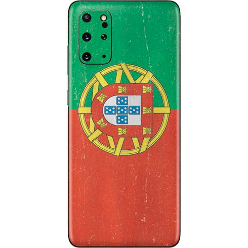 Portugal Flag Distressed Galaxy S20 Plus Skin