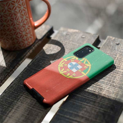 Portugal Flag Distressed Galaxy S20 Pro Case