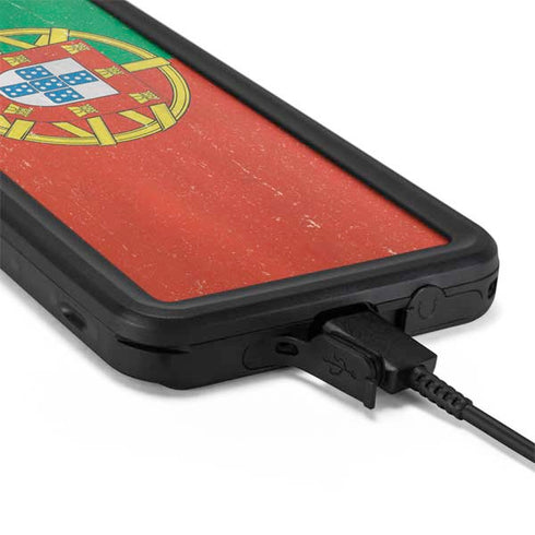 Portugal Flag Distressed Galaxy S20 Waterproof Case