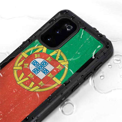 Portugal Flag Distressed Galaxy S20 Waterproof Case