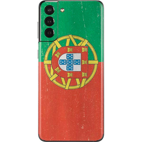 Portugal Flag Distressed Galaxy S21 Plus 5G Skin