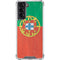 Portugal Flag Distressed Galaxy S22 Clear Case