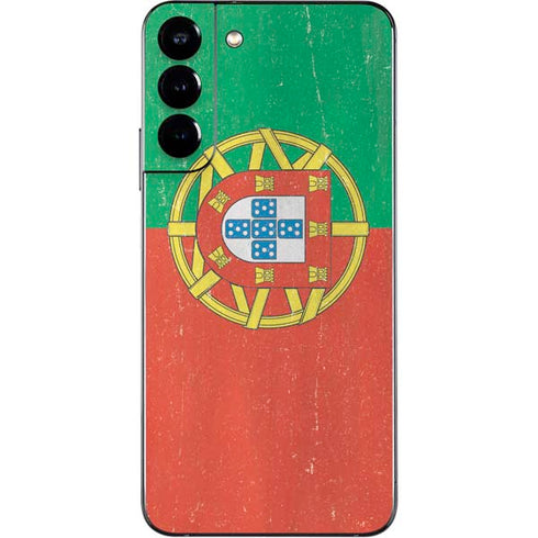 Portugal Flag Distressed Galaxy S22 Plus Skin