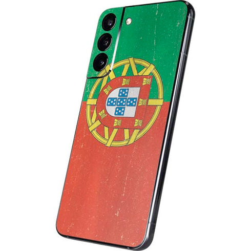 Portugal Flag Distressed Galaxy S22 Plus Skin