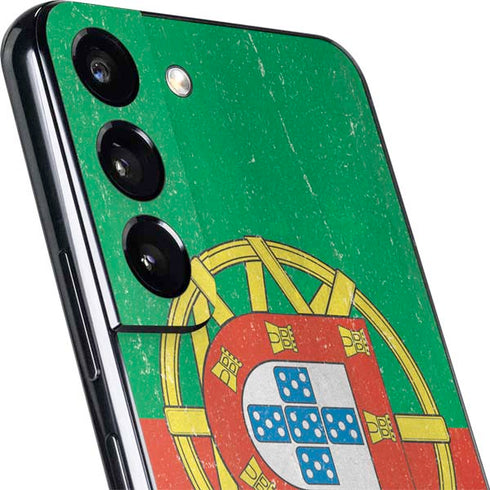 Portugal Flag Distressed Galaxy S22 Plus Skin