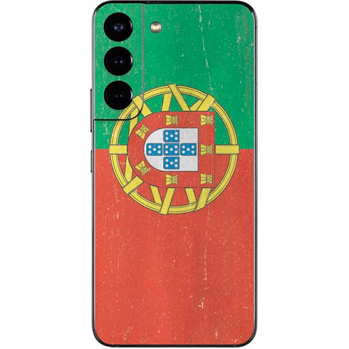 Portugal Flag Distressed Galaxy S22 Skin