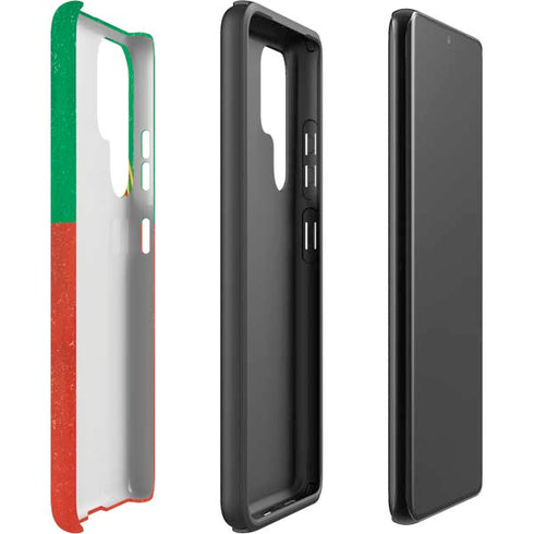 Portugal Flag Distressed Galaxy S22 Ultra Pro Case