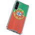 Portugal Flag Distressed Galaxy S23 Plus Clear Case