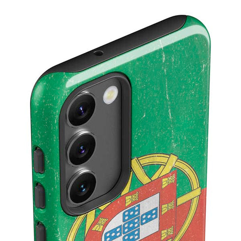 Portugal Flag Distressed Galaxy S23 Plus Pro Case