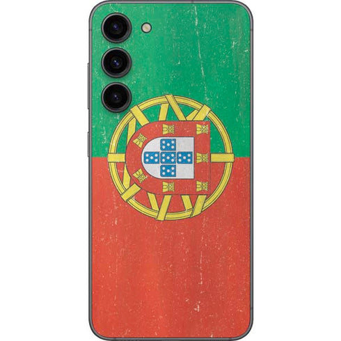 Portugal Flag Distressed Galaxy S23 Plus Skin
