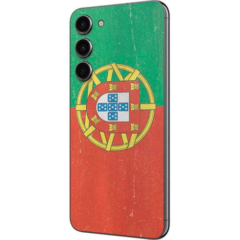 Portugal Flag Distressed Galaxy S23 Plus Skin