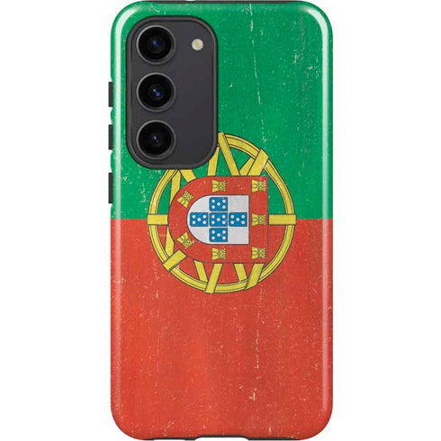 Portugal Flag Distressed Galaxy S23 Pro Case