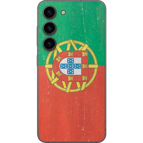 Portugal Flag Distressed Galaxy S23 Skin