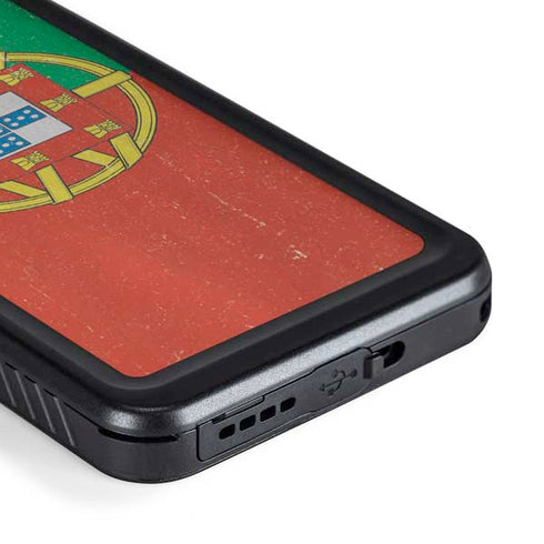 Portugal Flag Distressed Galaxy S23 Waterproof Case