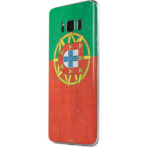 Portugal Flag Distressed Galaxy S8 Skin