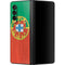 Portugal Flag Distressed Galaxy Z Fold3 5G Skin