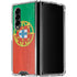 Portugal Flag Distressed Galaxy Z Fold4 5G Clear Case
