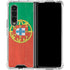 Portugal Flag Distressed Galaxy Z Fold4 5G Clear Case