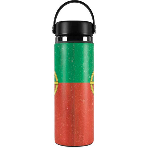 Portugal Flag Distressed Hydro Flask 20oz Wide Mouth Skin