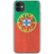 Portugal Flag Distressed iPhone 11 Clear Case