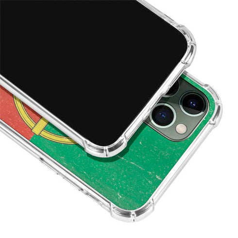 Portugal Flag Distressed iPhone 11 Pro Max Clear Case