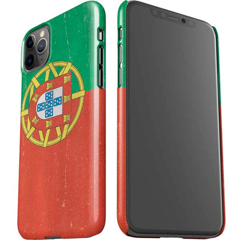 Portugal Flag Distressed iPhone 11 Pro Max Lite Case