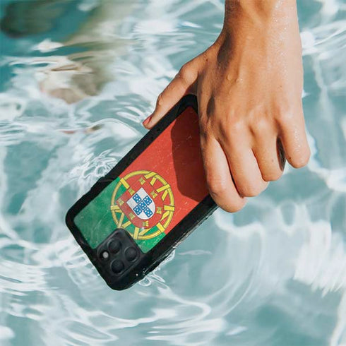 Portugal Flag Distressed iPhone 11 Pro Waterproof Case