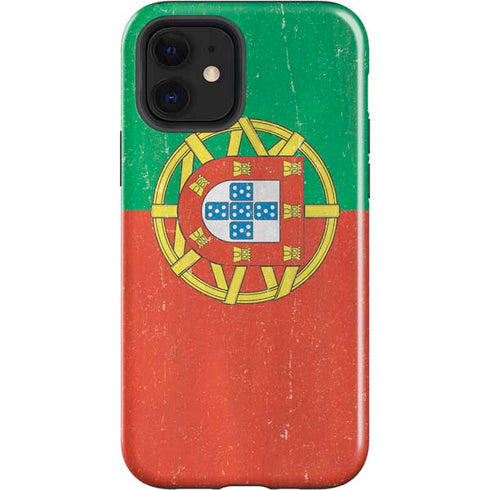 Portugal Flag Distressed iPhone 12 Impact Case