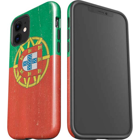 Portugal Flag Distressed iPhone 12 Mini Impact Case