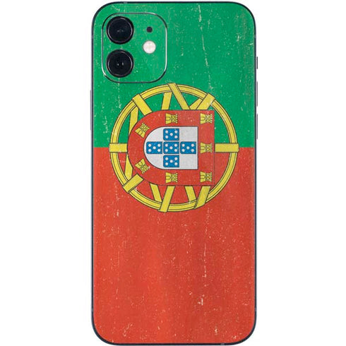 Portugal Flag Distressed iPhone 12 Mini Skin