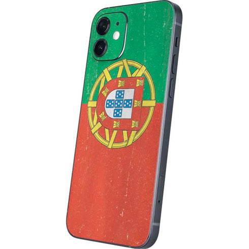 Portugal Flag Distressed iPhone 12 Mini Skin