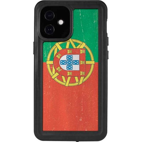 Portugal Flag Distressed iPhone 12 Mini Waterproof Case