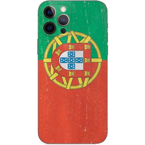 Portugal Flag Distressed iPhone 12 Pro Skin