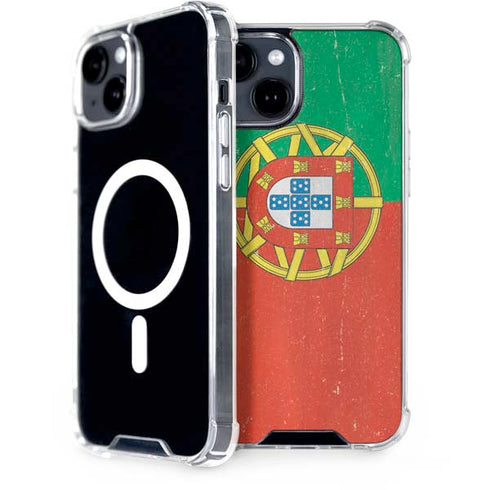 Portugal Flag Distressed iPhone 13 MagSafe Case