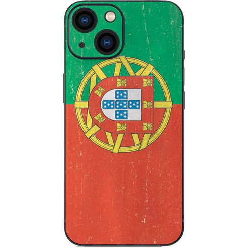 Portugal Flag Distressed iPhone 13 Mini Skin
