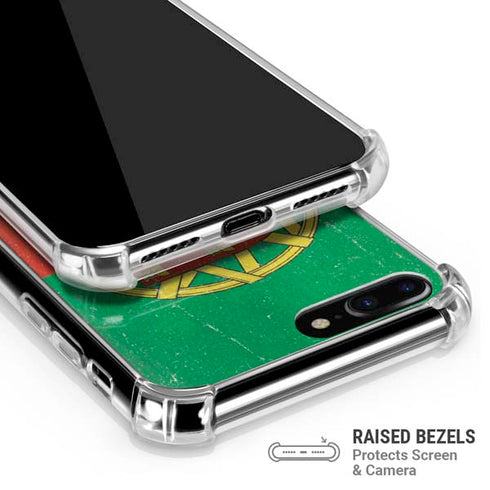 Portugal Flag Distressed iPhone 7/8 Plus Clear Case