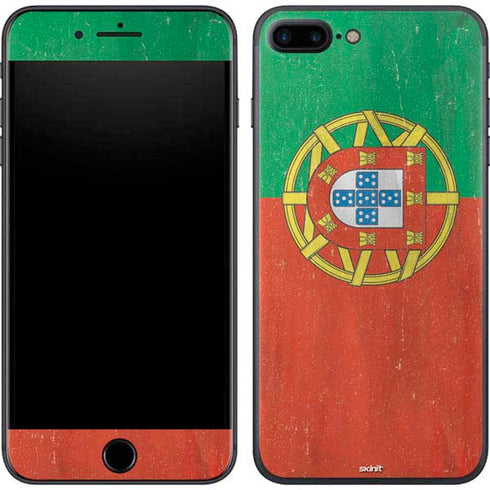 Portugal Flag Distressed iPhone 7 Plus Skin