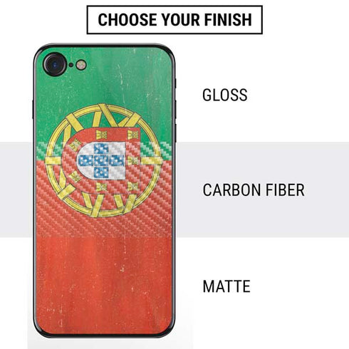 Portugal Flag Distressed iPhone SE (2nd & 3rd Gen) Skin