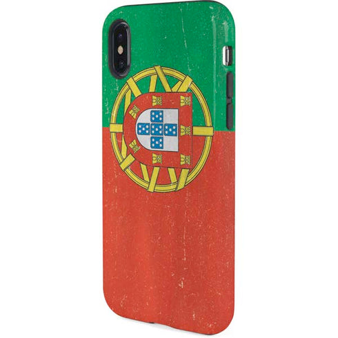 Portugal Flag Distressed iPhone X Pro Case