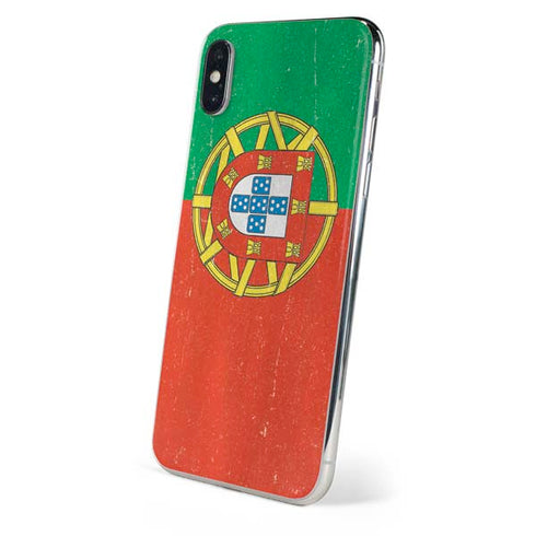 Portugal Flag Distressed iPhone XS Skin