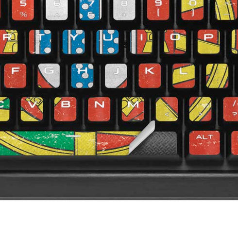 Portugal Flag Distressed K95 RGB PLATINUM Mechanical Gaming Keyboard Skin