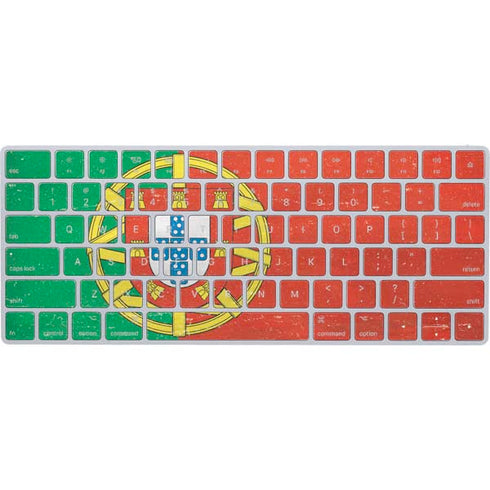 Portugal Flag Distressed Magic Keyboard Skin