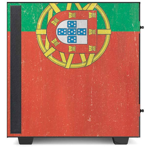 Portugal Flag Distressed NZXT H510 Compact ATX Mid-Tower Case Skin
