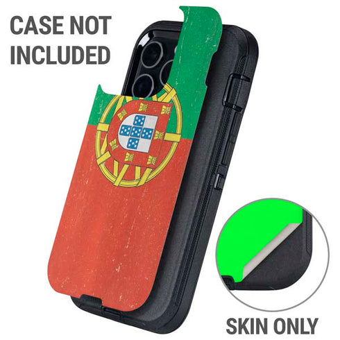 Portugal Flag Distressed Otterbox Defender iPhone Skin