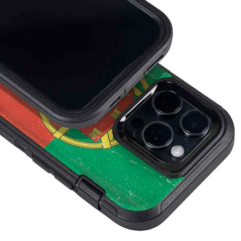 Portugal Flag Distressed Otterbox Defender iPhone Skin
