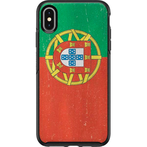 Portugal Flag Distressed Otterbox Symmetry iPhone Skin